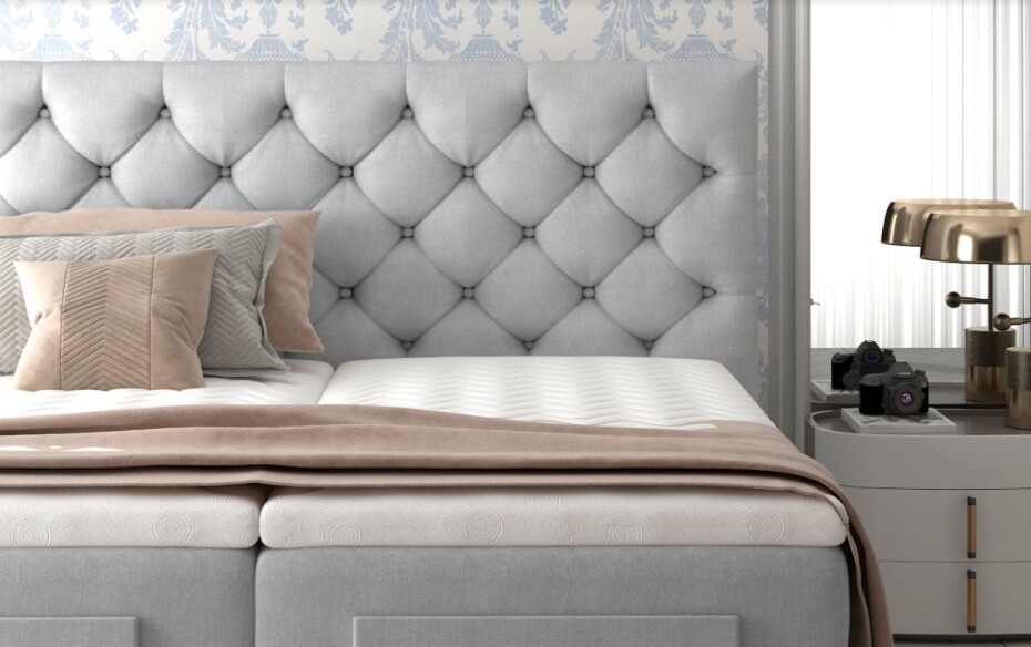Artelta Manželská polohovatelná postel CLOVER Boxspring | 180 x 200 cm barevné provedení: Monolith 09 - main (15)