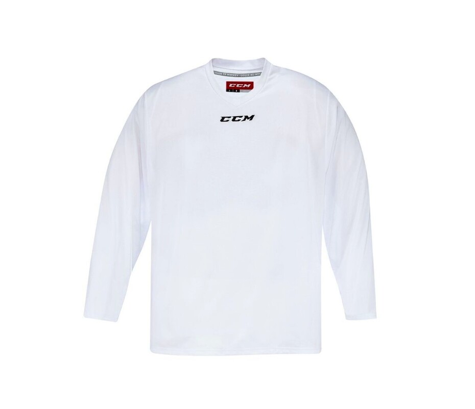 Tréninkový dres CCM  Jersey Junior L/XL, bílá - main (0)