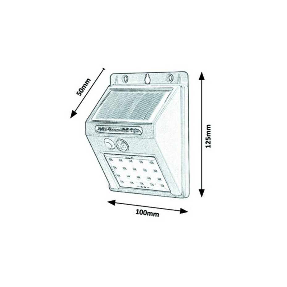 Rabalux 7880 Ostrava venkovní solární LED svítidlo s pohybovým senzorem, 12,5 cm - main (3)