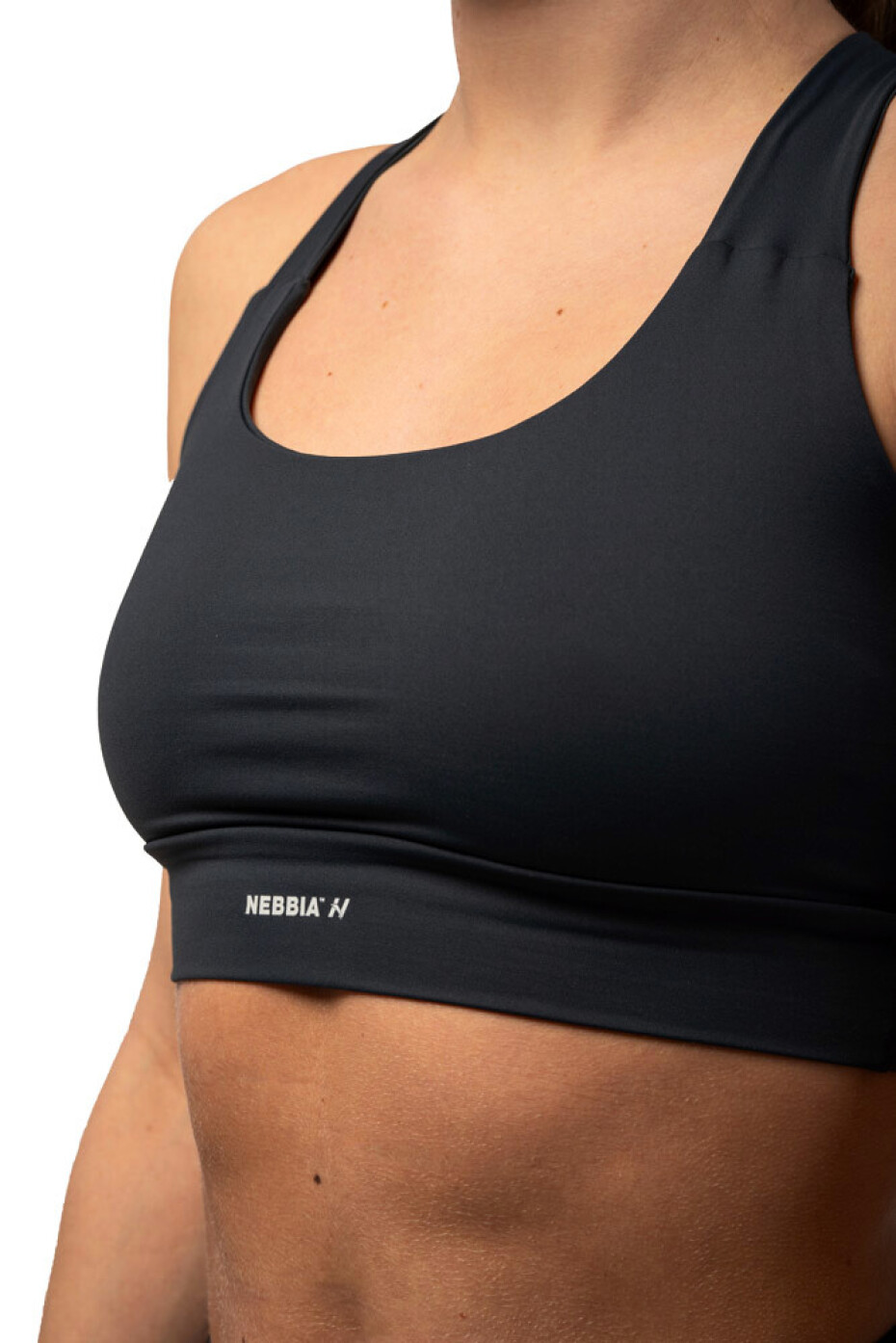Dámská podprsenka Nebbia  Active Sports Bra with medium impact 413 dark grey M - main (3)
