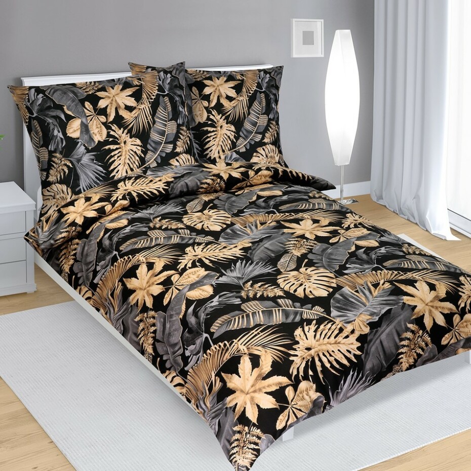 Bellatex Bavlněné povlečení Monstera , 140 x 200 cm, 70 x 90 cm - main (0)