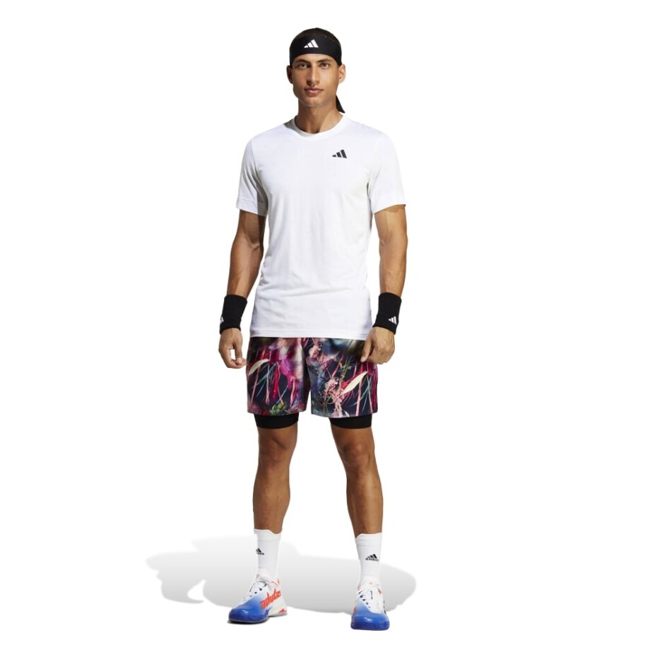 Pánské šortky adidas  Melbourne Ergo Tennis Graphic Shorts Multicolor/Black XXL - main (8)