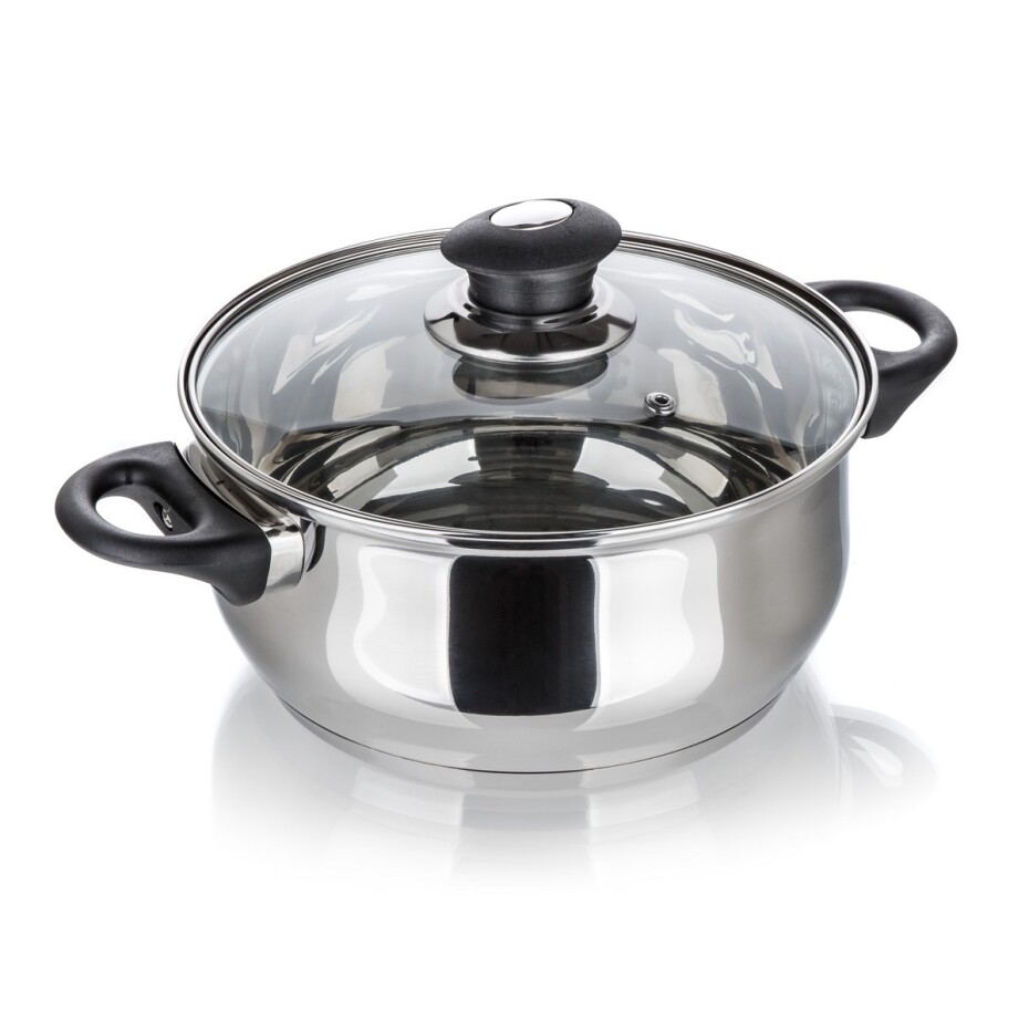 Nerezový hrnec s poklicí Super Value, 22 cm, 3,8 l, pr. 22 cm - main (1)