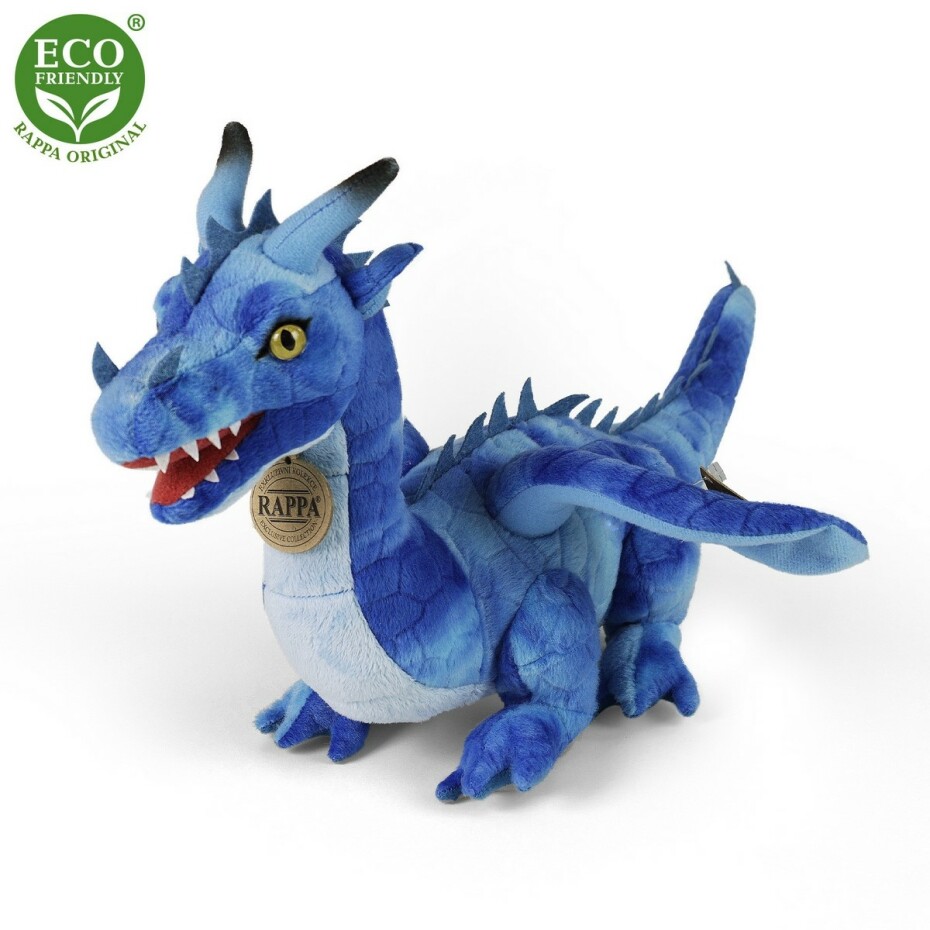 Rappa Plyšový drak modrý, 40 cm  ECO-FRIENDLY - main (0)