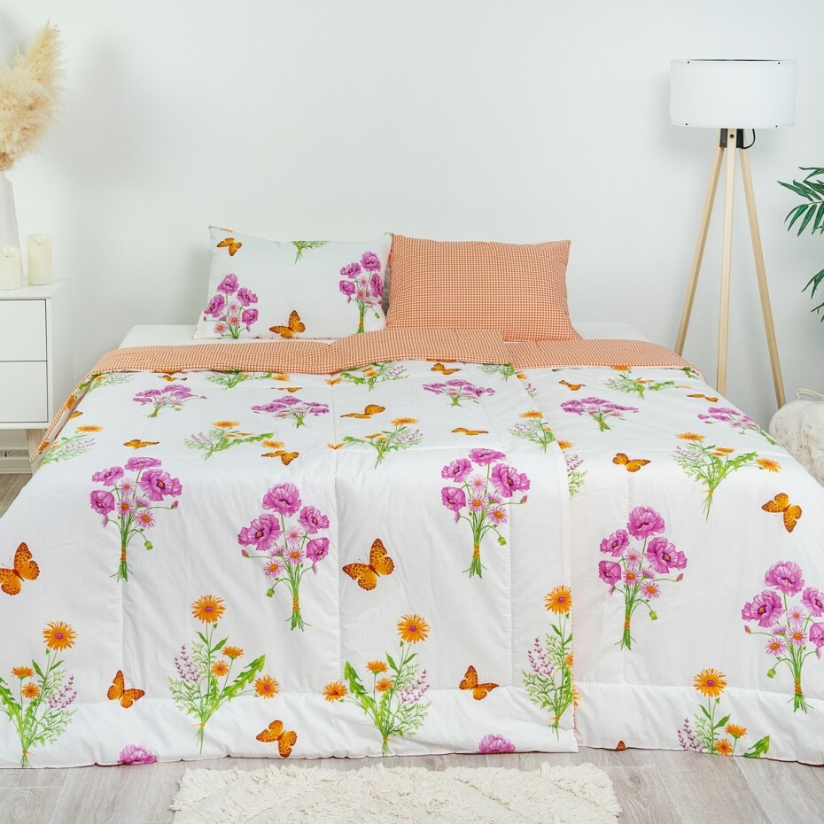 Stanex CLASSIC letní set Jaro oranžová, 140 x 200 cm, 40 x 60 cm - main (1)