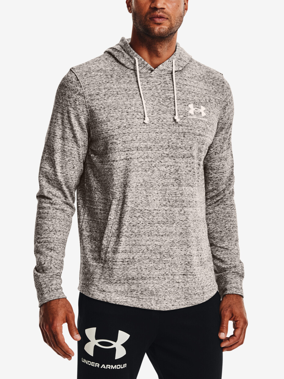 Pánská mikina Under Armour  RIVAL TERRY LC HD-WHT S - main (0)