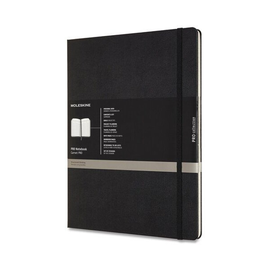 Zápisník Moleskine Professional - tvrdé desky černý, XXL - Zápisník Moleskine Professional - tvrdé desky černý, XXL - main (0)