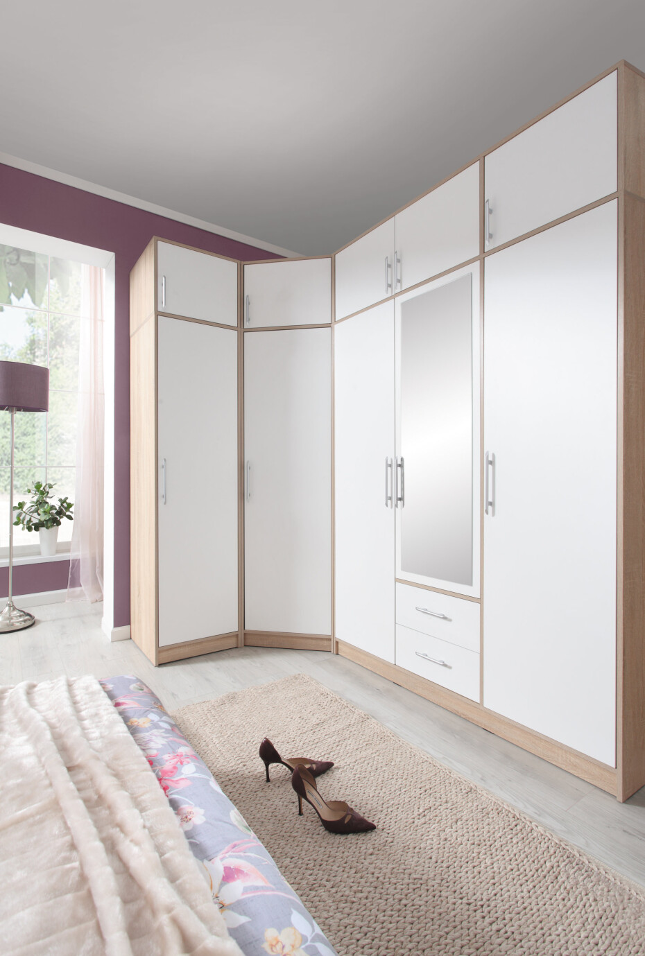 Meblar Šatní skříň SMART SRL1 se zrcadlem - main (4)