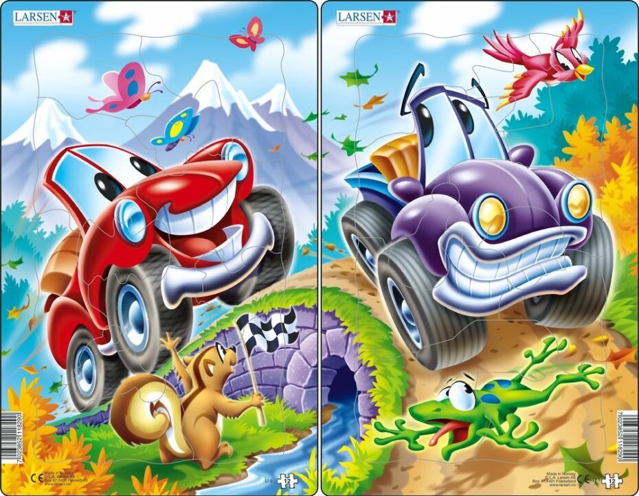Puzzle MIDI - Autíčka - cars/12 dílků (2 druhy) - Kubík - main (0)