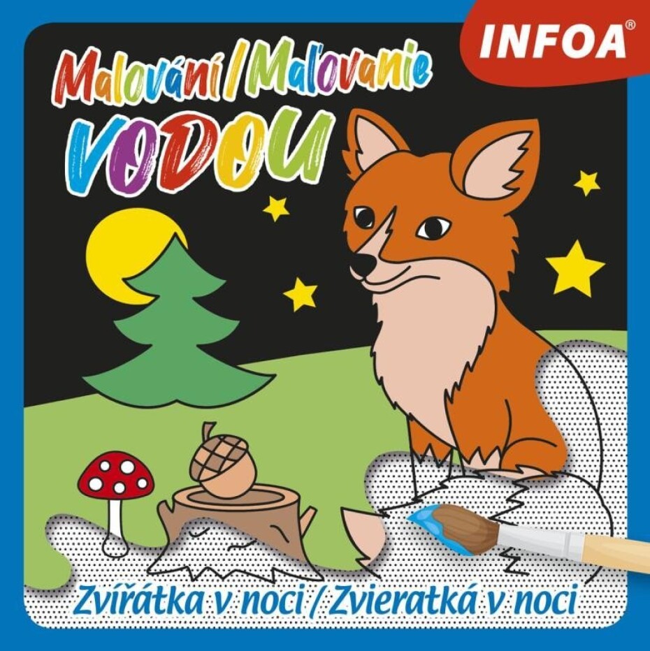 Malování / Maľovanie vodou - Zvířátka v noci - main (0)
