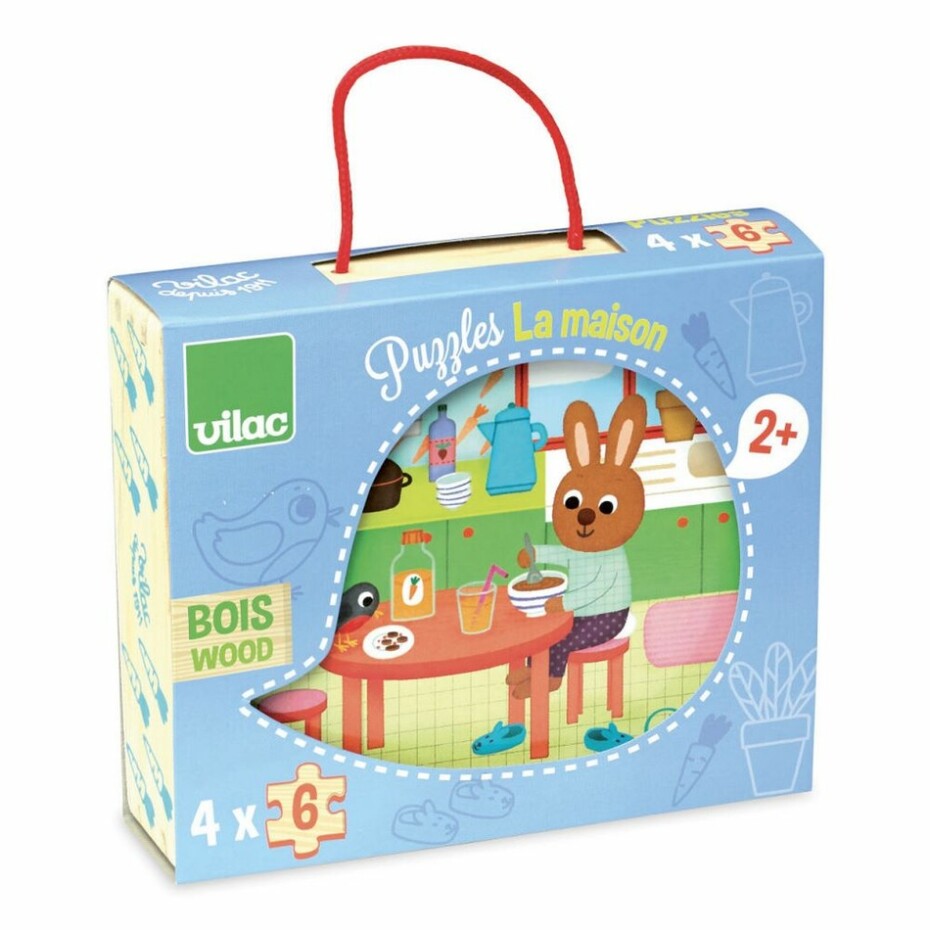 Vilac Dřevěné puzzle Dům - main (1)