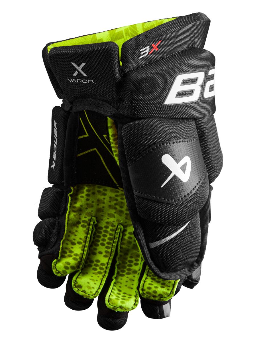 Hokejové rukavice Bauer Vapor 3X Black/White Junior 11 palců - main (1)
