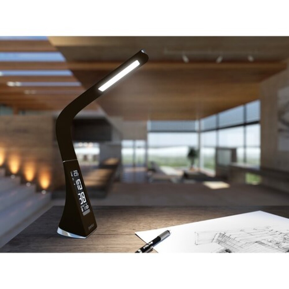 Panlux PN15100002 Stolní LED lampička s dotykovým vypínačem Lord, hnědá kůže - main (1)