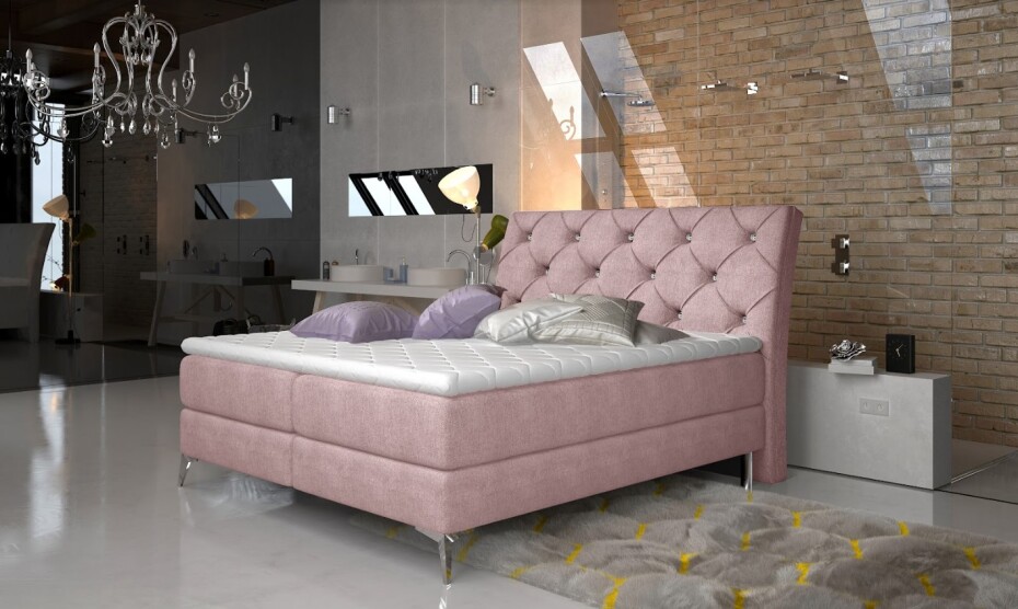 Artelta Manželská postel ADEL Boxspring | 160 x 200 cm barevné provedení: Omega 91 - main (0)