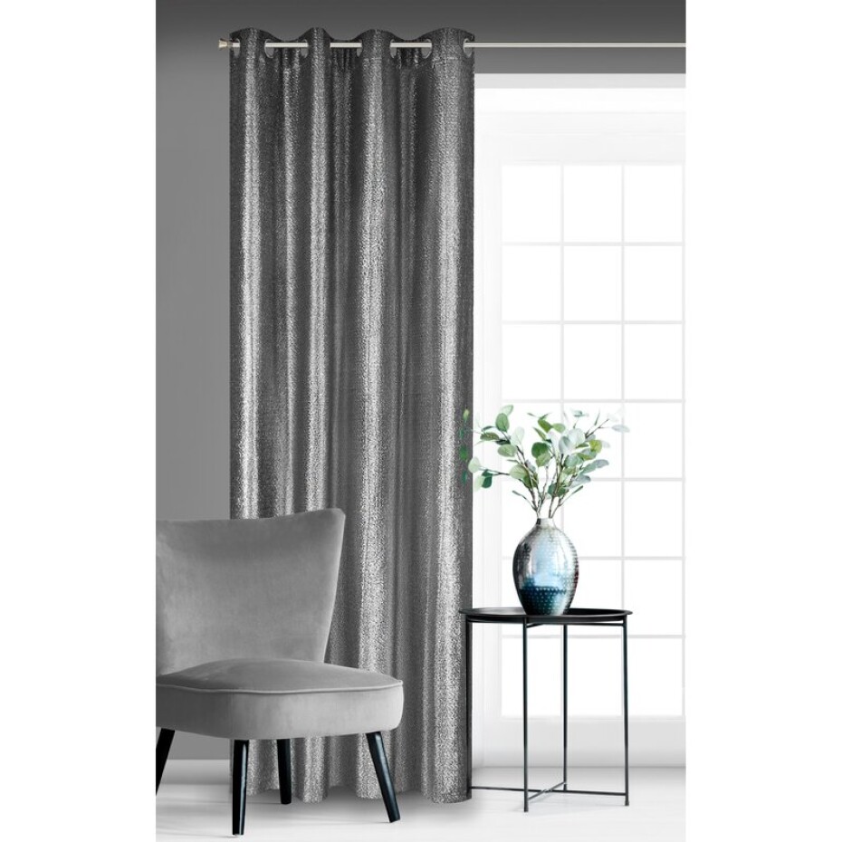 ArtFir Zatemňovací závěs GLOSSY K | černý 140 x 250 cm - main (1)