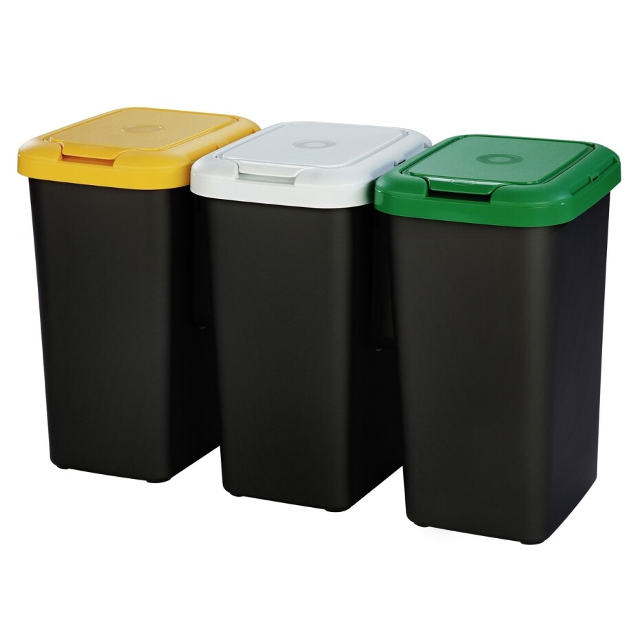 Tontarelli Koš na tříděný odpad TRIO 3 x 25 l, černá - main (0)