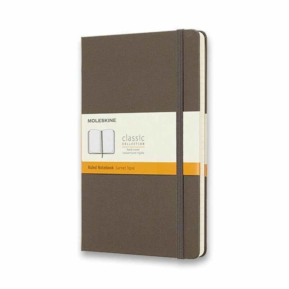 Zápisník Moleskine VÝBĚR BAREV - tvrdé desky - L, linkovaný 1331/11172 - Zápisník Moleskine - tvrdé desky červený - main (1)