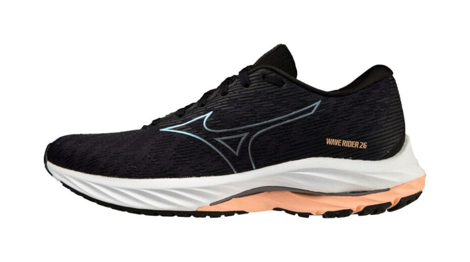 Dámská běžecká obuv Mizuno  Wave Rider 26 Odyssey Gray/Quicksilver/Salmon  UK 3 - main (1)
