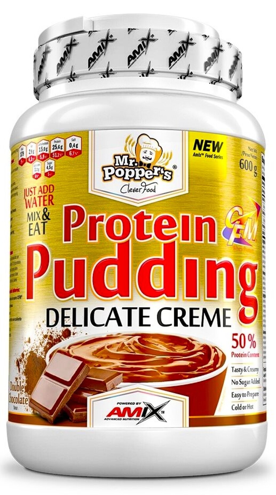 Amix Nutrition Protein Pudding Creme 600 g vanilka - jogurt - main (2)