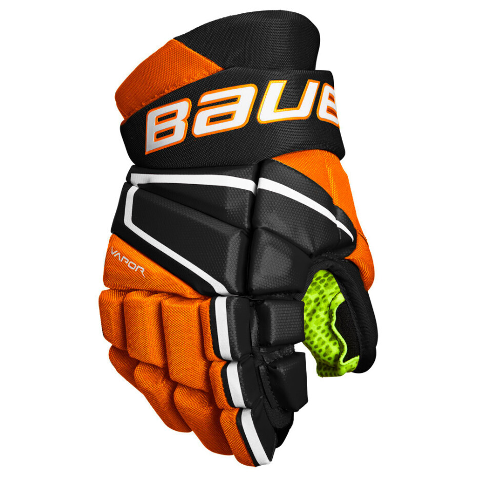 Hokejové rukavice Bauer Vapor 3X - MTO Black/Orange Junior 10 palců - main (0)