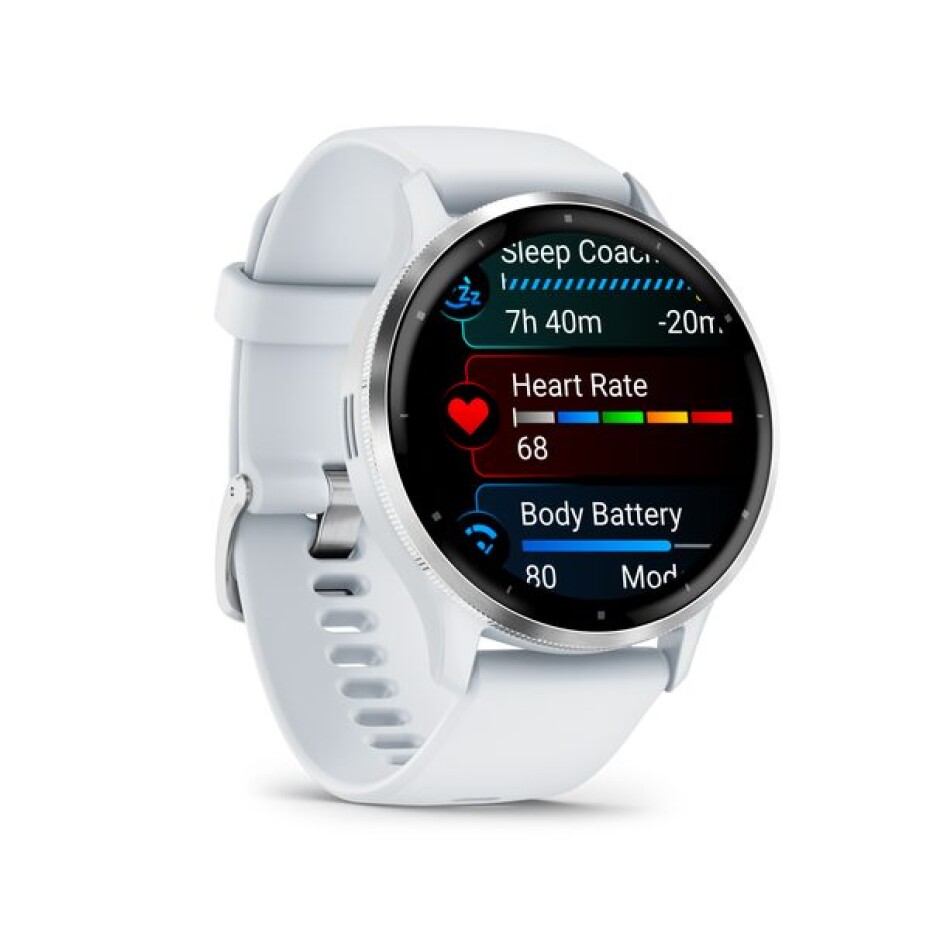 Garmin Venu® 3 Silver/White/ Silicone band  010-02784-00 - main (4)