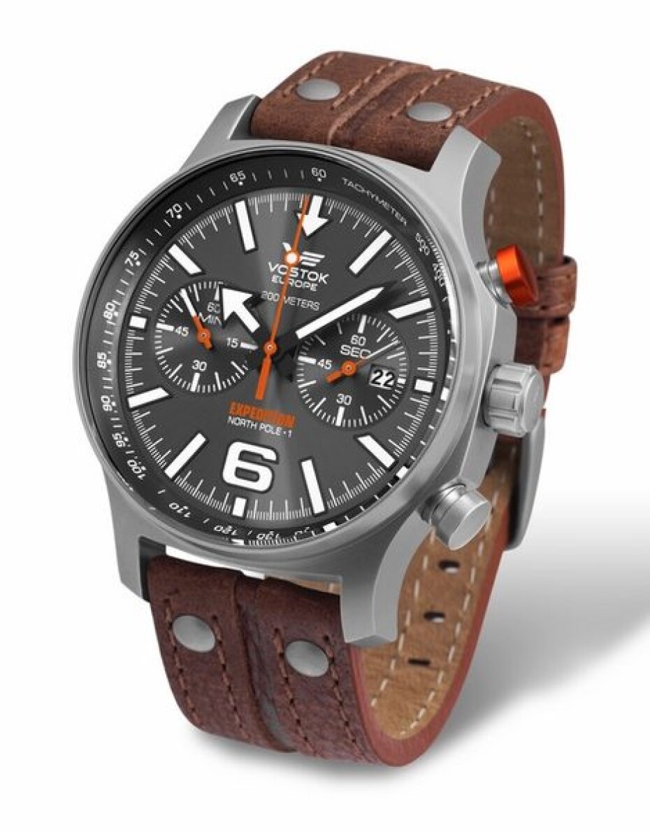 Kožený řemínek Vostok Europe pro Expedition - hnědý/matná spona - main (6)