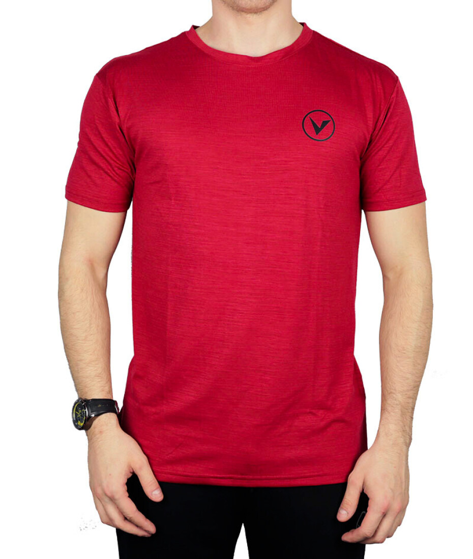 Pánské tričko Virtus  Joker Melange SS Tee Red L - main (3)