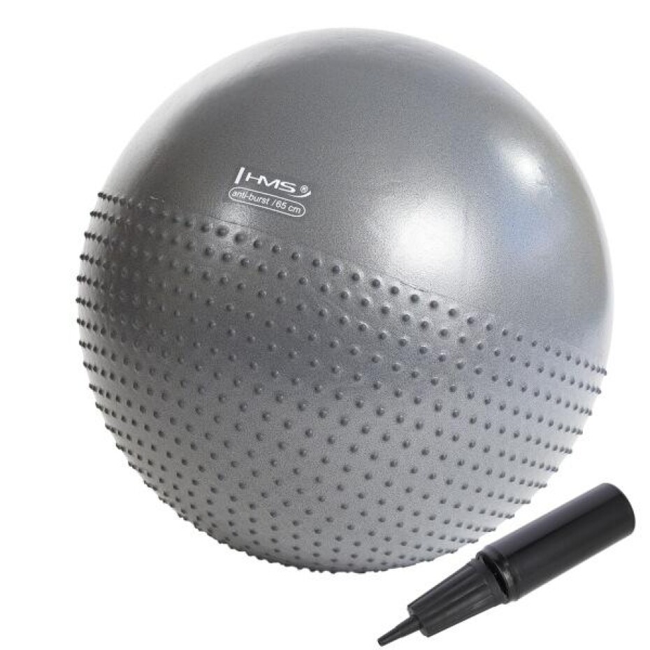HMS Masážní gymnastický míč YB03N 65 cm šedý - main (0)