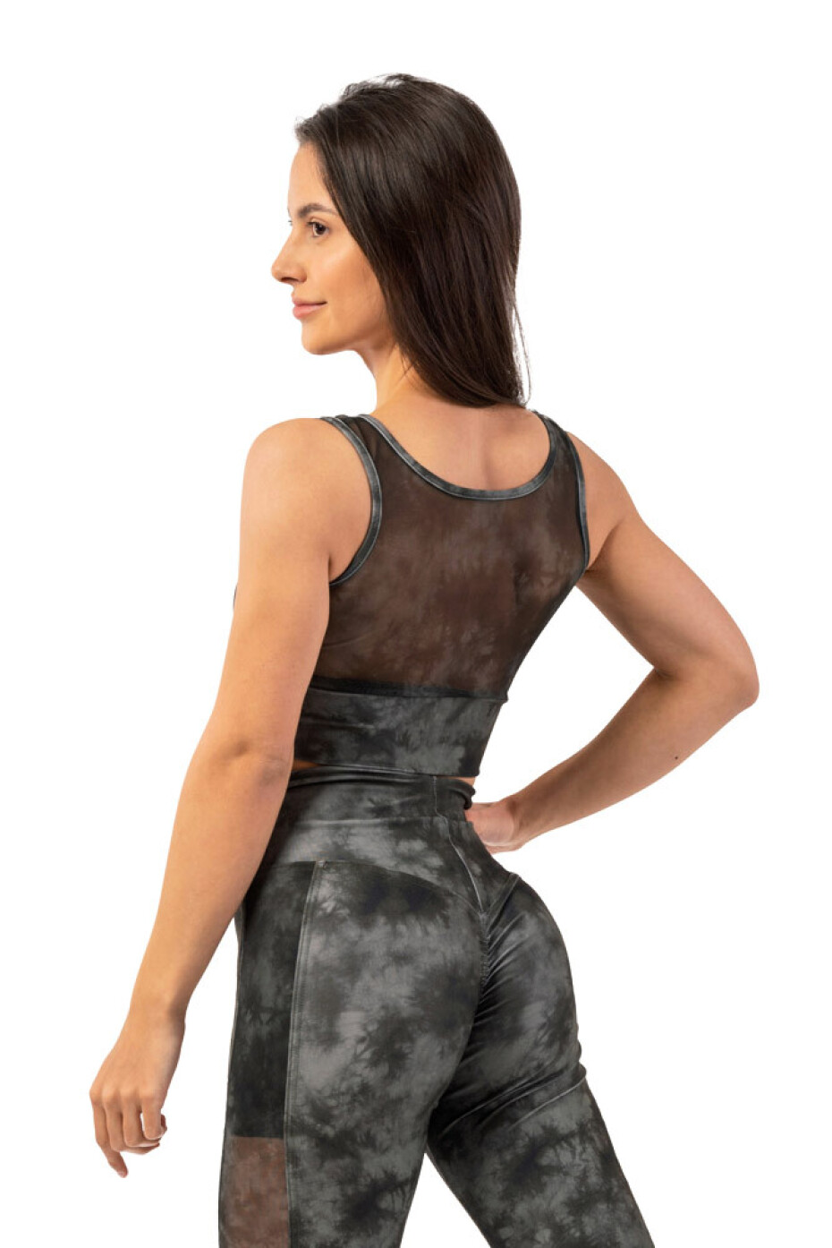 Dámská podprsenka Nebbia  ECO Mesh Sports Bra “Breathe” 411 camo green L - main (1)