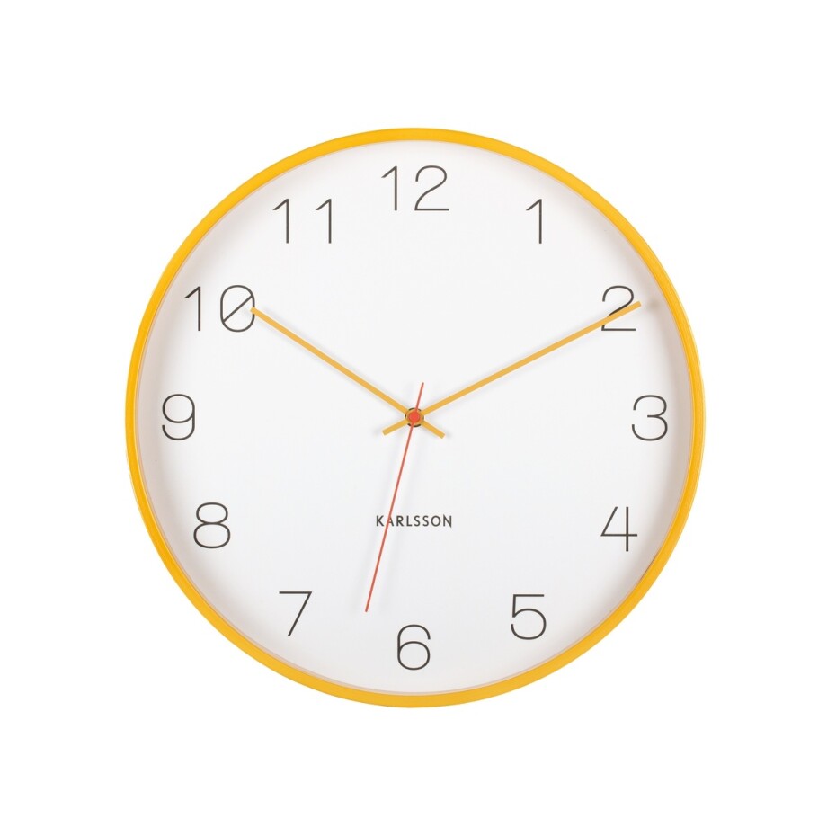 Karlsson 5926YE designové nástěnné hodiny 40 cm - main (0)
