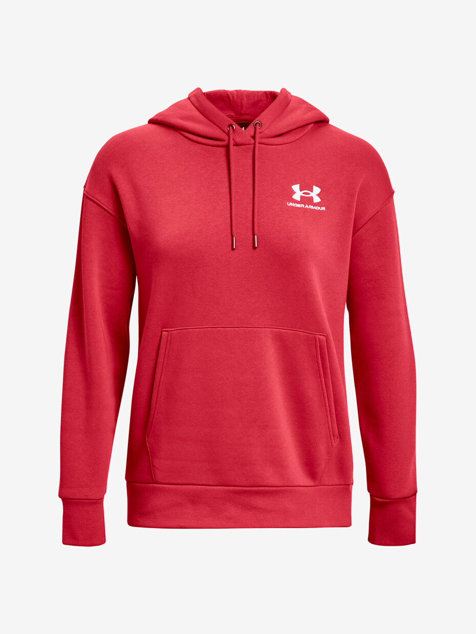 Under Armour mikina s kapucí Essential Fleece Hoodie-RED 1373033-638 - main (4)