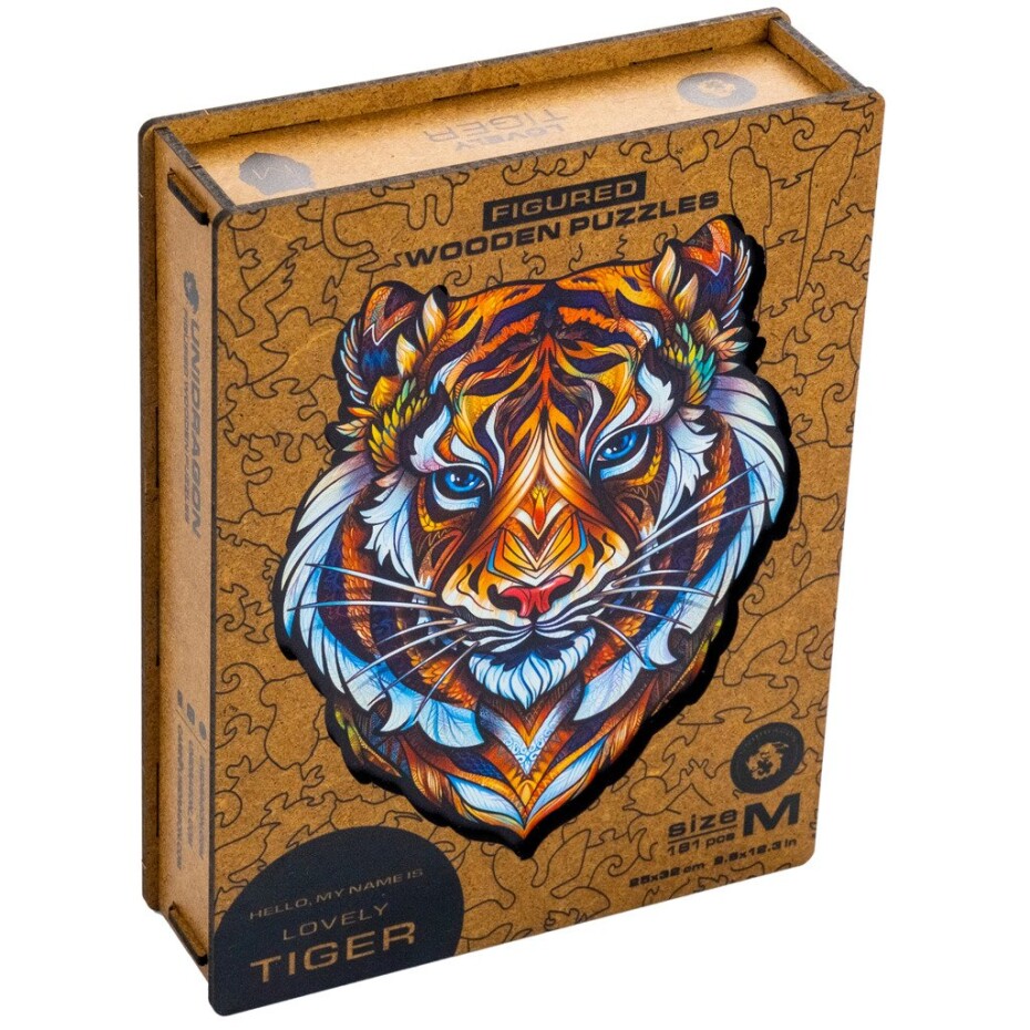 UNIDRAGON dřevěné puzzle TYGR velikost M (25x32cm) - EPEE - main (0)