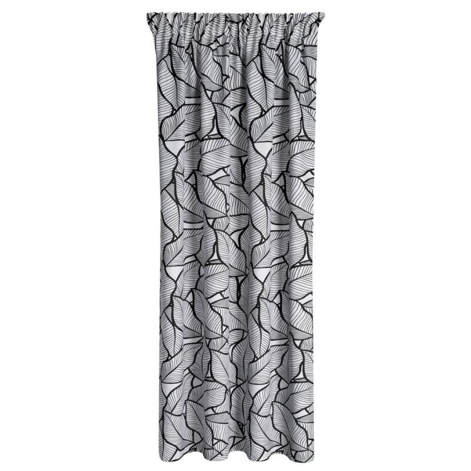 ArtFir Závěs ROMI P | bílá/černá 140 x 270 cm - main (2)