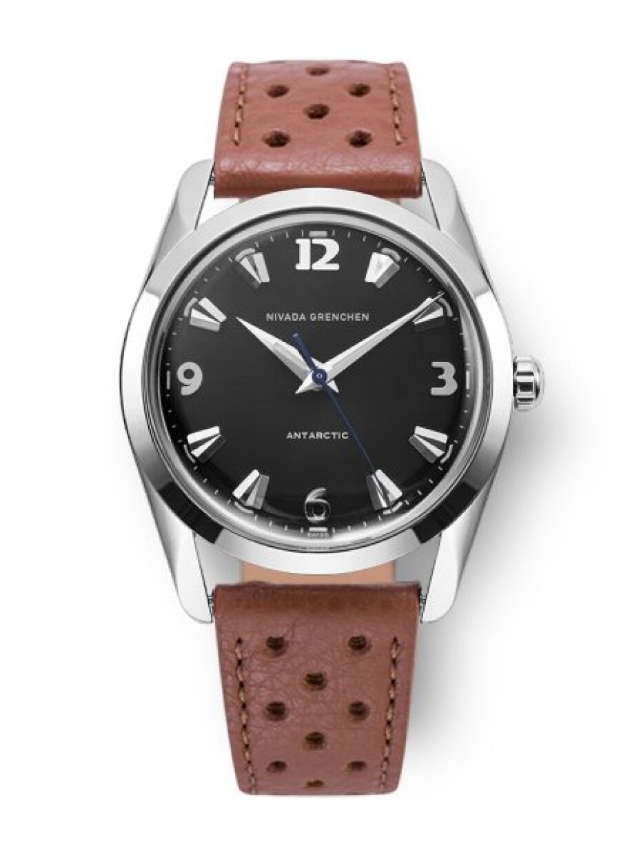 Nivada Grenchen Antarctic 35 mm - Black White Luminova - Beads of Rice - main (1)