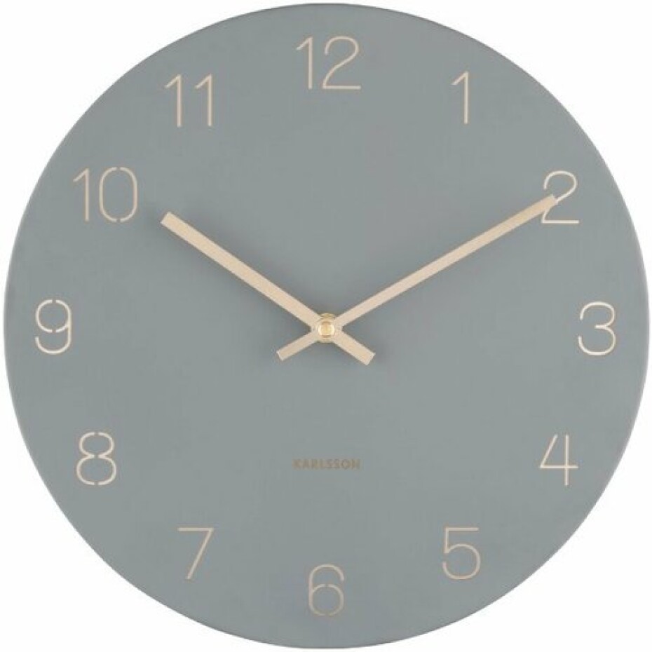 Karlsson 5788GY designové nástěnné hodiny, pr. 30 cm - main (0)