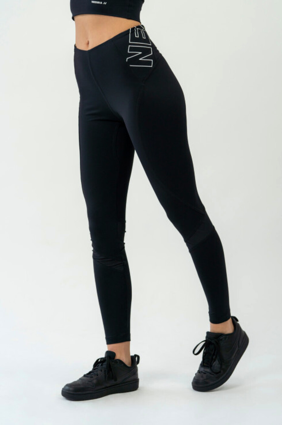 Dámské legíny Nebbia  FIT Activewear High-Waist Leggings black M - main (1)