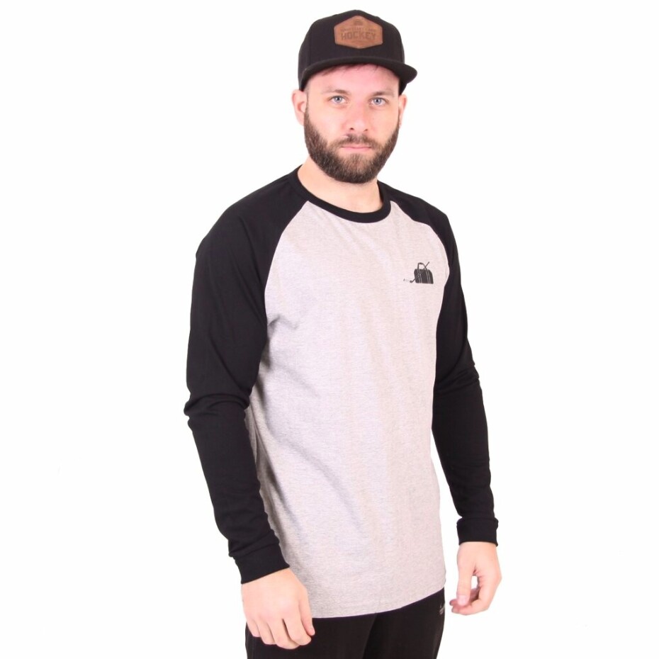 Pánské tričko Roster Hockey  SORRY RAGLAN GreyBlack S - main (0)