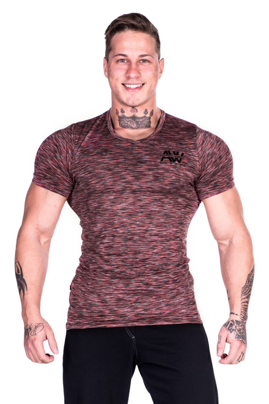 Pánské tričko Nebbia  AW 126 red XXL - main (0)