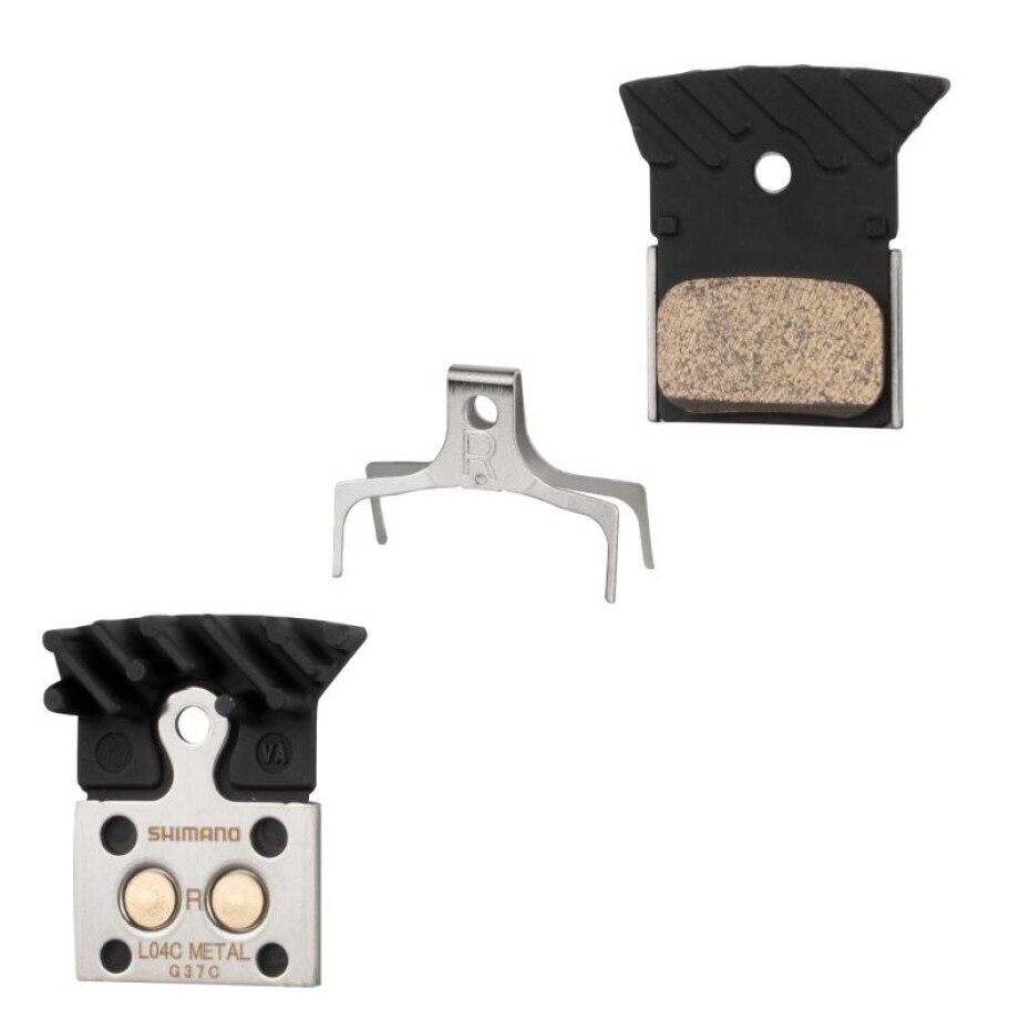 SHIMANO Destičky brzd SH L04C kovové,s pružinou+chladič - main (0)