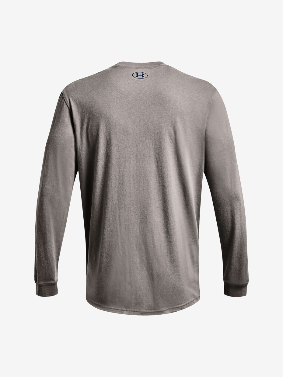 Pánské tričko Under Armour  GRID GEOMETRIC LOGO LS-GRY S - main (3)