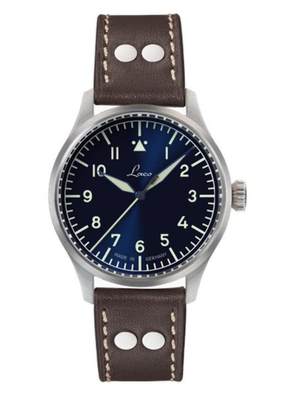 Laco Flieger Stuttgart Pro Blau 40 Handwinding - main (0)