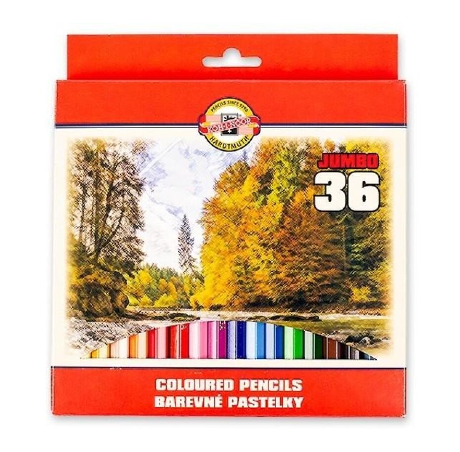 Koh-i-noor souprava pastelek JUMBO/Krajina 36 ks - main (0)