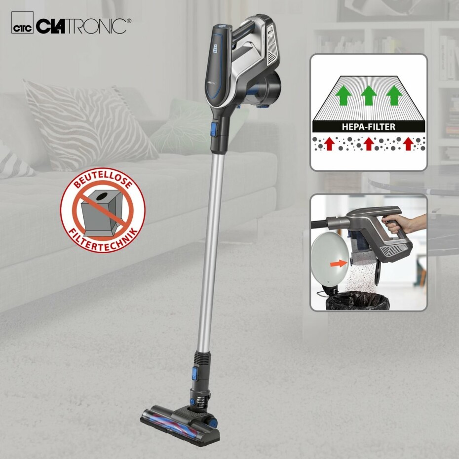 Clatronic BS 1312 A tyčový vysavač, šedá - main (6)