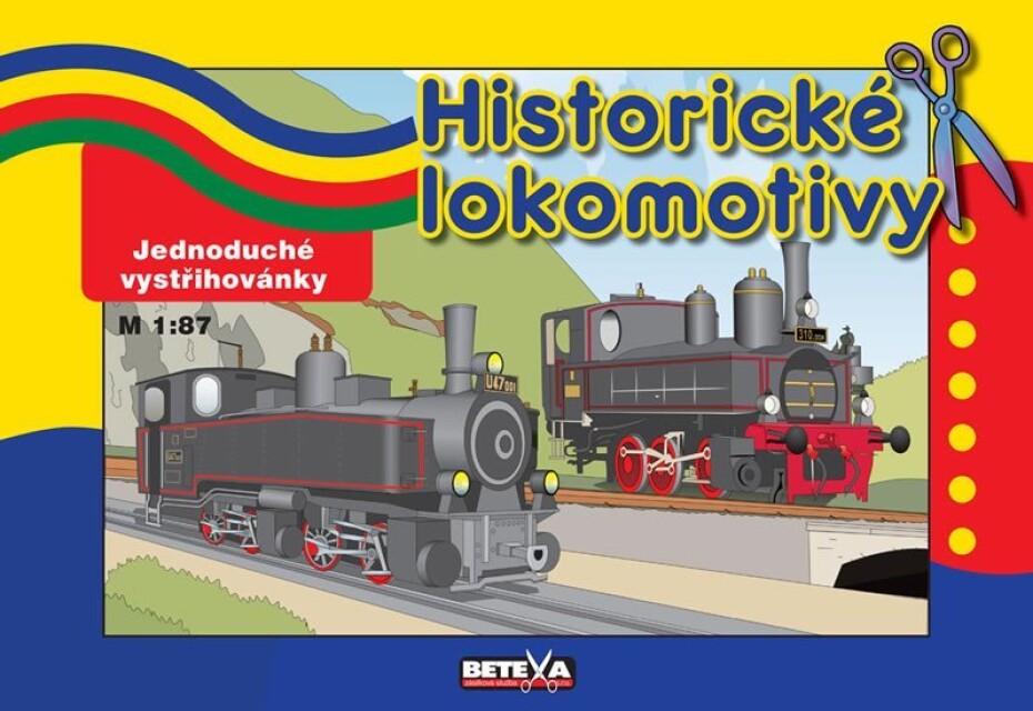 Historické lokomotivy - Jednoduché vystřihovánky - main (0)