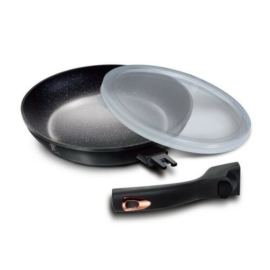 Berlinger Haus Pánev s odnímatelnou rukojetí a víkem Black Rose Collection, 24 cm - main (0)