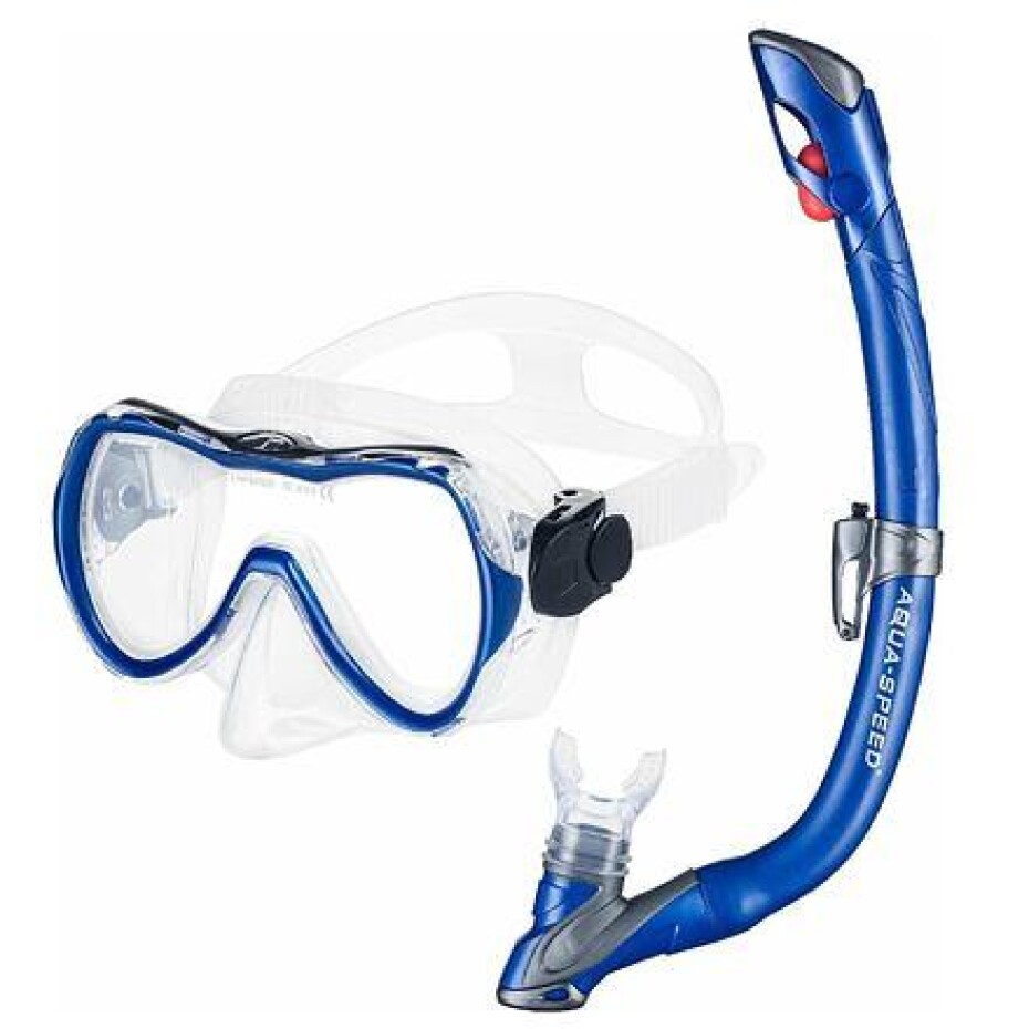 Aqua-Speed Enzo+Evo dětský potápěčský set modrá tm. - main (0)