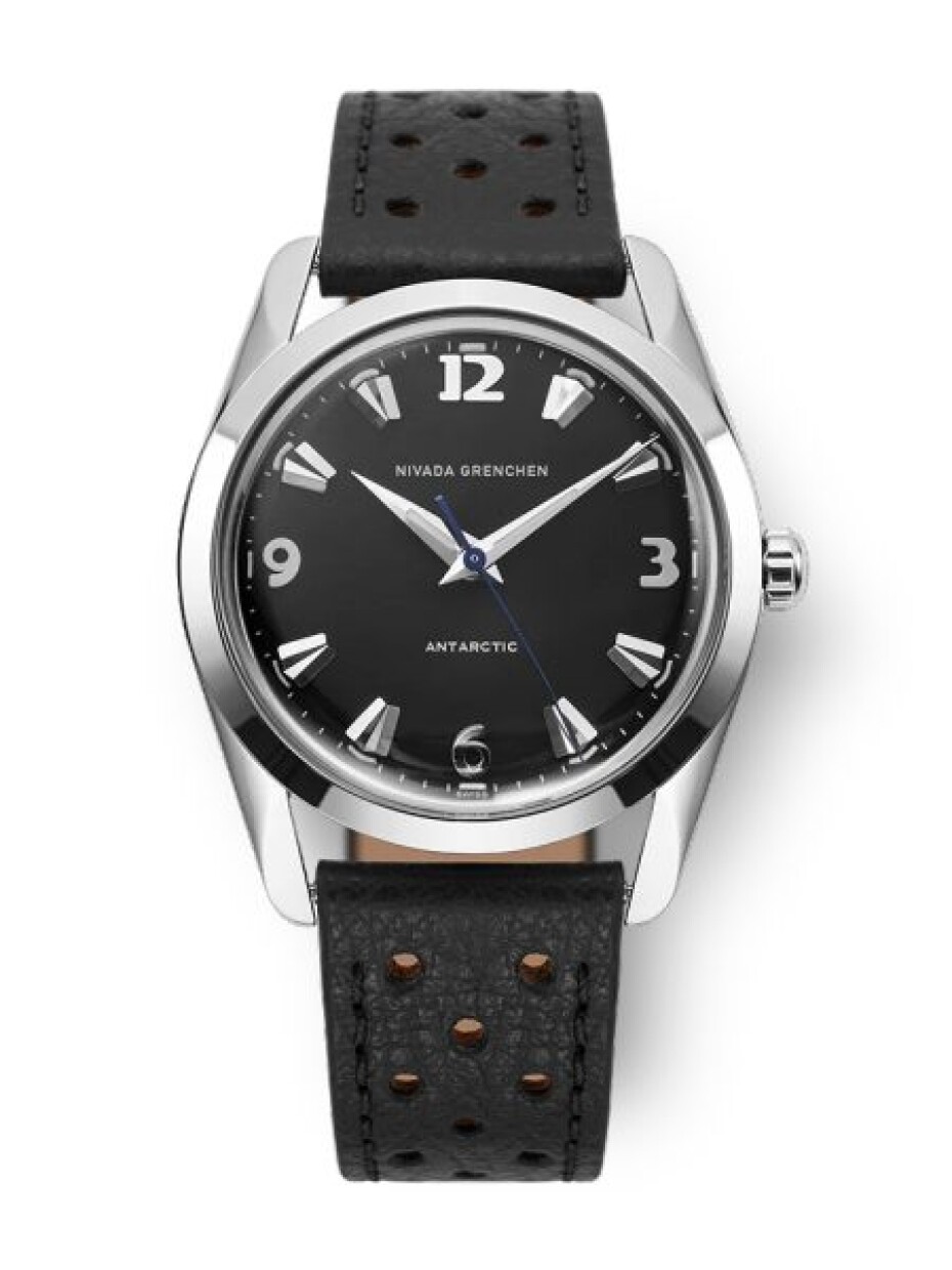 Nivada Grenchen Antarctic 35 mm - Black White Luminova - Beads of Rice - main (2)