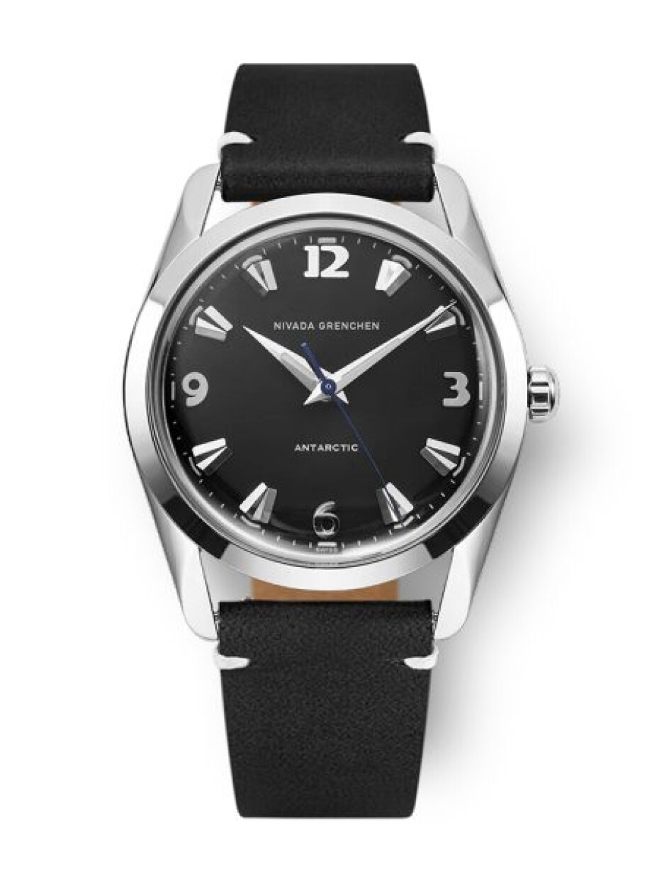 Nivada Grenchen Antarctic 35 mm - Black White Luminova - Beads of Rice - main (7)