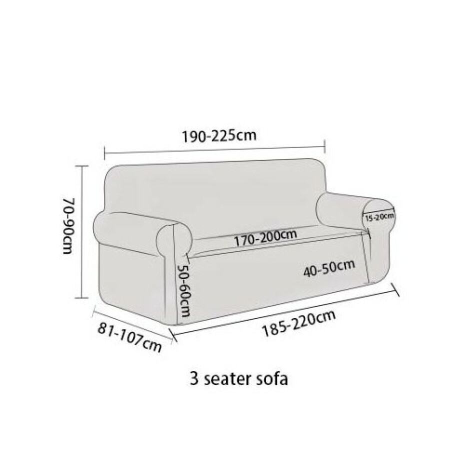 4Home Napínací potah na sedačku Magic clean tmavě šedá, 190 - 230 cm - main (6)