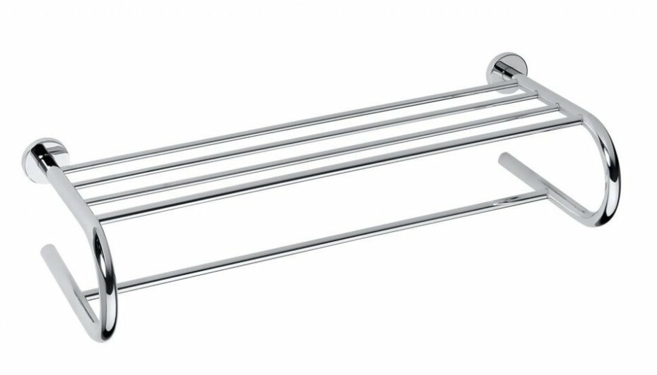SAPHO XR418 X-Round E polička na ručníky U typ, 65 cm, stříbrná - main (0)